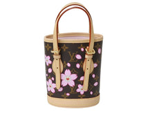 Load image into Gallery viewer, 新品未使用 LOUIS VUITTON LV × TM ルイヴィトン ナノ バケット ハンドバッグ M13417 モノグラム チェリーブロッサム 村上隆 中古 4b003680