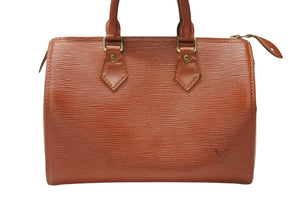 LOUIS VUITTON ルイヴィトン スピーディ25 ハンドバッグ ミニボストンバッグ エピレザー M43017 ブラウン 美品 中古 4b003681