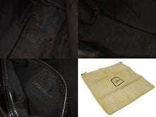 Load image into Gallery viewer, FENDI フェンディ マンマバケット ショルダーバッグ ズッカ柄 コットンキャンバス レザー ブラウン シルバー金具 美品 中古 4b003683