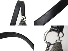 Load image into Gallery viewer, Christian Dior クリスチャンディオール トロッター ワンショルダーバッグ サドルバッグ SL044002 キャンバス レザー グレー ネイビー 美品 中古 4b003685