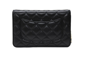 CHANEL シャネル ショルダーバッグ マトラッセ チェーンショルダーバッグ ラムスキン ブラック 27 番台 ブラック ラムスキン ゴールド金具 美品 中古 4b003686