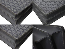 Load image into Gallery viewer, GOYARD ゴヤール ビジネスバッグ シープル フリーフケース グレー PVCレザー シルバー金具 美品 中古 4b003689