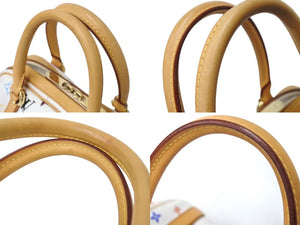 LOUIS VUITTON ルイヴィトン プリシラ ハンドバッグ M40096 モノグラム マルチカラー ホワイト 村上隆 美品 中古 4b003691