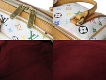 Load image into Gallery viewer, LOUIS VUITTON ルイヴィトン プリシラ ハンドバッグ M40096 モノグラム マルチカラー ホワイト 村上隆 美品 中古 4b003691