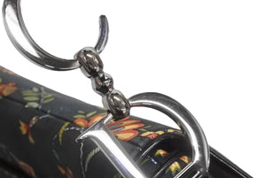 CHRISTIAN DIOR クリスチャンディオール ガリアーノ期 サドルバッグ RU0052 キャンバス レザー マルチカラー シルバー金具 美品 中古 4b003695