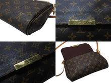 Load image into Gallery viewer, LOUIS VUITTON ルイヴィトン モノグラム フェイボリットMM ショルダーバッグ M40718 ブラウン ゴールド金具 美品 中古 4b003696