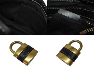 Chloe クロエ ハンドバッグ パディントン ワンショルダーバッグ ブラック レザー 7ESA02 ゴールド金具 美品 中古 4b003699