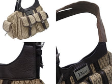 Load image into Gallery viewer, Christian Dior クリスチャンディオール ショルダーバッグ トロッター キャンバス ベージュ ブラウン シルバー金具 美品 中古 4b003701