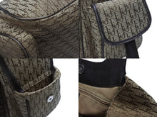 Load image into Gallery viewer, Christian Dior クリスチャンディオール ショルダーバッグ トロッター キャンバス ベージュ ブラウン シルバー金具 美品 中古 4b003701