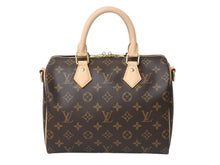 Load image into Gallery viewer, 極美品 LOUIS VUITTON ルイヴィトン スピーディー25 ハンドバッグ ショルダーバッグ 2way M46977 ブラウン モノグラムキャンバス レザー 中古 4b003704