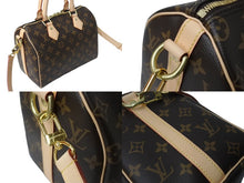 Load image into Gallery viewer, 極美品 LOUIS VUITTON ルイヴィトン スピーディー25 ハンドバッグ ショルダーバッグ 2way M46977 ブラウン モノグラムキャンバス レザー 中古 4b003704