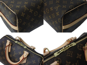 極美品 LOUIS VUITTON ルイヴィトン スピーディー25 ハンドバッグ ショルダーバッグ 2way M46977 ブラウン モノグラムキャンバス レザー 中古 4b003704
