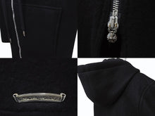 画像をギャラリービューアに読み込む, CHROME HEARTS クロムハーツ ダガージップ デッドロングフーコート サイズM カシミヤ クロスボール ボロチップ 美品 中古 4b003713 