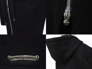 CHROME HEARTS クロムハーツ ダガージップ デッドロングフーコート サイズM カシミヤ クロスボール ボロチップ 美品 中古 4b003713 