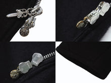 画像をギャラリービューアに読み込む, CHROME HEARTS クロムハーツ ダガージップ デッドロングフーコート サイズM カシミヤ クロスボール ボロチップ 美品 中古 4b003713 