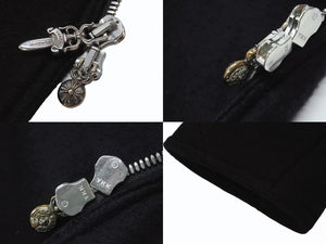 CHROME HEARTS クロムハーツ ダガージップ デッドロングフーコート サイズM カシミヤ クロスボール ボロチップ 美品 中古 4b003713 