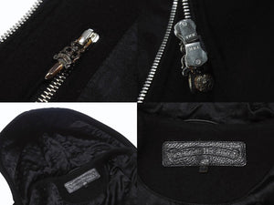 CHROME HEARTS クロムハーツ ダガージップ デッドロングフーコート サイズM カシミヤ クロスボール ボロチップ 美品 中古 4b003713 