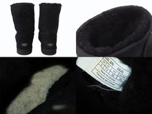 画像をギャラリービューアに読み込む, 極美品 CHROME HEARTS クロムハーツ UGG アグ ムートン ブーツ CHクロス シープスキン シルバー925 ブラック サイズ26cm 中古 4b003715 
