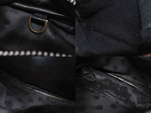 CHROME HEARTS クロムハーツ ダイパーバッグ BSフレア 2WAYバッグ マザーバック レザー シルバー925 ブラック 美品 中古 4b003716