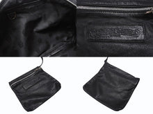 Load image into Gallery viewer, CHROME HEARTS クロムハーツ ダイパーバッグ BSフレア 2WAYバッグ マザーバック レザー シルバー925 ブラック 美品 中古 4b003716