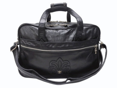 CHROME HEARTS クロムハーツ ダイパーバッグ BSフレア 2WAYバッグ マザーバック レザー シルバー925 ブラック 美品 中古 4b003716