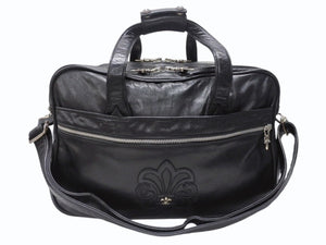 CHROME HEARTS クロムハーツ ダイパーバッグ BSフレア 2WAYバッグ マザーバック レザー シルバー925 ブラック 美品 中古 4b003716