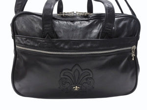 CHROME HEARTS クロムハーツ ダイパーバッグ BSフレア 2WAYバッグ マザーバック レザー シルバー925 ブラック 美品 中古 4b003716