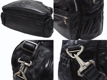 Load image into Gallery viewer, CHROME HEARTS クロムハーツ ダイパーバッグ BSフレア 2WAYバッグ マザーバック レザー シルバー925 ブラック 美品 中古 4b003716