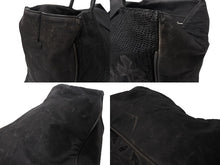 画像をギャラリービューアに読み込む, CHROME HEARTS クロムハーツ JET SET トートバッグ ボストンバッグ クロスパッチ レザー シルバー925 ブラック 美品 中古 4b003717 