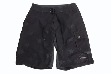 CHROME HEARTS クロムハーツ SWIM PANTS CRS BTN クロスボールボタン ショーツ ハーフパンツ ブラック サイズ28 美品 中古 4b003719 