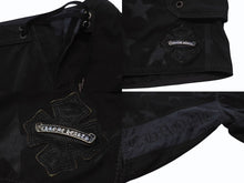 画像をギャラリービューアに読み込む, CHROME HEARTS クロムハーツ SWIM PANTS CRS BTN クロスボールボタン ショーツ ハーフパンツ ブラック サイズ28 美品 中古 4b003719 