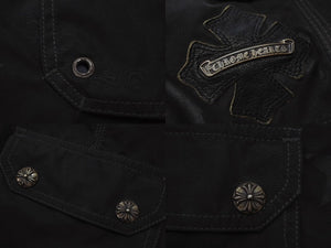 CHROME HEARTS クロムハーツ SWIM PANTS CRS BTN クロスボールボタン ショーツ ハーフパンツ ブラック サイズ28 美品 中古 4b003719 