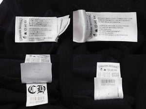 極美品 CHROMEHEARTS クロムハーツ セントバース限定バックホースシュープリントパーカー ブラック ホワイト レッド サイズL 中古 4b003720