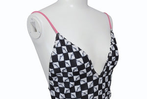CHROME HEARTS x MATTY BOY クロムハーツ マッティボーイ 99 EYE PRINT SWIMWEAR TOP&amp;BOTTOM スイムウェア 水着 サイズM 美品 中古 4b003721 