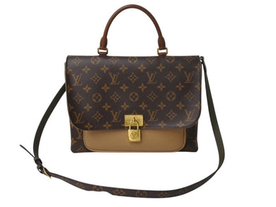 極美品 LOUIS VUITTON ルイヴィトン マリニャン モノグラム セサミ 2WAY ショルダーバッグ M44257 ブラウン 中古 4b003782