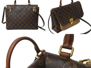 極美品 LOUIS VUITTON ルイヴィトン マリニャン モノグラム セサミ 2WAY ショルダーバッグ M44257 ブラウン 中古 4b003782