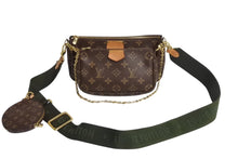 Load image into Gallery viewer, LOUIS VUITTON ルイヴィトン モノグラム ミュルティポシェット アクセソワール カーキ ショルダーバッグ M44813 美品 中古 4b003725