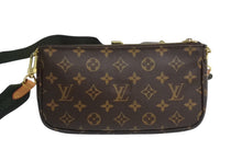 Load image into Gallery viewer, LOUIS VUITTON ルイヴィトン モノグラム ミュルティポシェット アクセソワール カーキ ショルダーバッグ M44813 美品 中古 4b003725