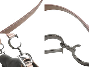 Christian Dior クリスチャンディオール ガリアーノ期 サドルバッグ ワンショルダーバッグ 01RU0093 グレー デニム 美品 中古 4b003727