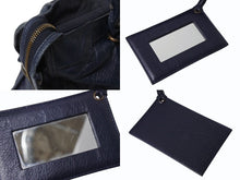 Load image into Gallery viewer, BALENCIAGA バレンシアガ The City ザ シティ 2WAY ハンドバッグ ネイビー 紺色 115748 レザー ショルダー 鞄 良品 中古 4b003728