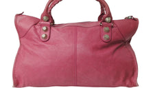 Load image into Gallery viewer, BALENCIAGA バレンシアガ ジャイアント ワーク ハンドバッグ ピンク レザー 173080 シルバー金具 スタッズ ワンショルダー 良品 中古 4b003729