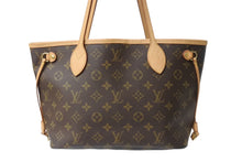 Load image into Gallery viewer, LOUIS VUITTON ルイヴィトン トートバッグ ネヴァーフルPM モノグラム M40155 ブラウン モノグラムキャンバス レザー ゴールド金具 美品 中古 4b003733