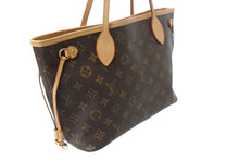 Load image into Gallery viewer, LOUIS VUITTON ルイヴィトン トートバッグ ネヴァーフルPM モノグラム M40155 ブラウン モノグラムキャンバス レザー ゴールド金具 美品 中古 4b003733