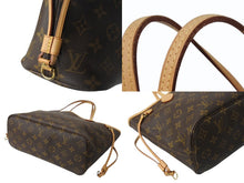 Load image into Gallery viewer, LOUIS VUITTON ルイヴィトン トートバッグ ネヴァーフルPM モノグラム M40155 ブラウン モノグラムキャンバス レザー ゴールド金具 美品 中古 4b003733