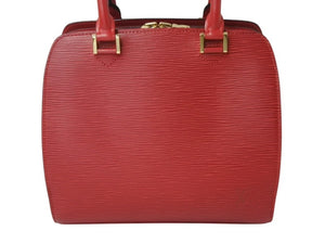 LOUIS VUITTON ルイヴィトン ポンヌフ ハンドバッグ M52057 エピレザー カスティリアンレッド ゴールド金具 美品 中古 4b003734