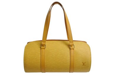 LOUIS VUITTON ルイヴィトン スフロ ハンドバッグ M52229 エピ レザー イエロー ゴールド金具 美品 中古 4b003735