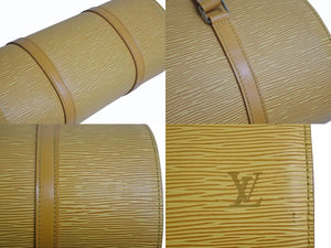 LOUIS VUITTON ルイヴィトン スフロ ハンドバッグ M52229 エピ レザー イエロー ゴールド金具 美品 中古 4b003735