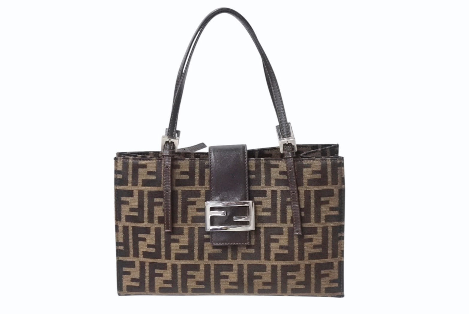 Fendi SAS ビンテージバケット ズッカ柄　トバコ色　キャンバス Fendi SAS ビンテージバケット ズッカ柄 トバコ色 キャンバス