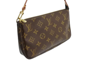 極美品 LOUIS VUITTON ルイヴィトン ポシェット アクセソワール アクセサリーポーチ M51980 モノグラム PVC レザー 中古 4b003738