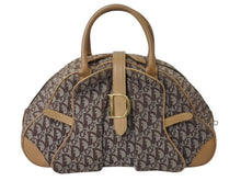 Load image into Gallery viewer, Christian Dior クリスチャンディオール ダブルサドル ハンドバッグ MA-1001 トロッター柄 ガリアーノ期 美品 中古 4b003741